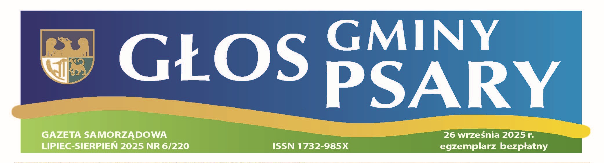 Grafika przedstawia nagłówek gazetkę