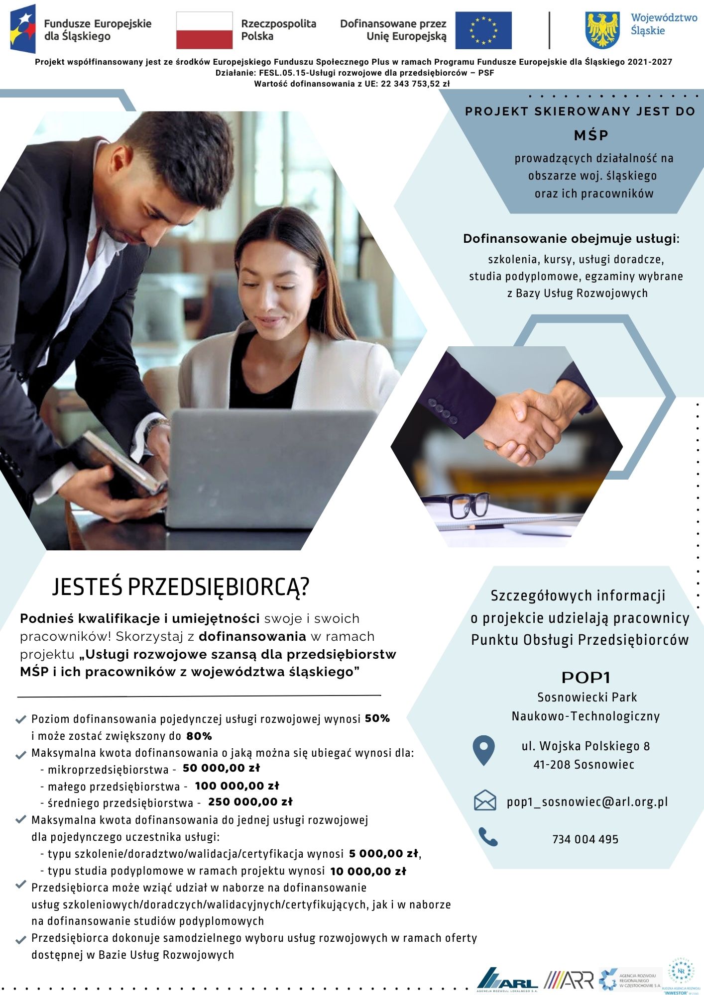 Usługi rozwojowe Plakat