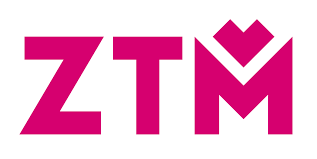 Grafika przedstawia logo ZTM