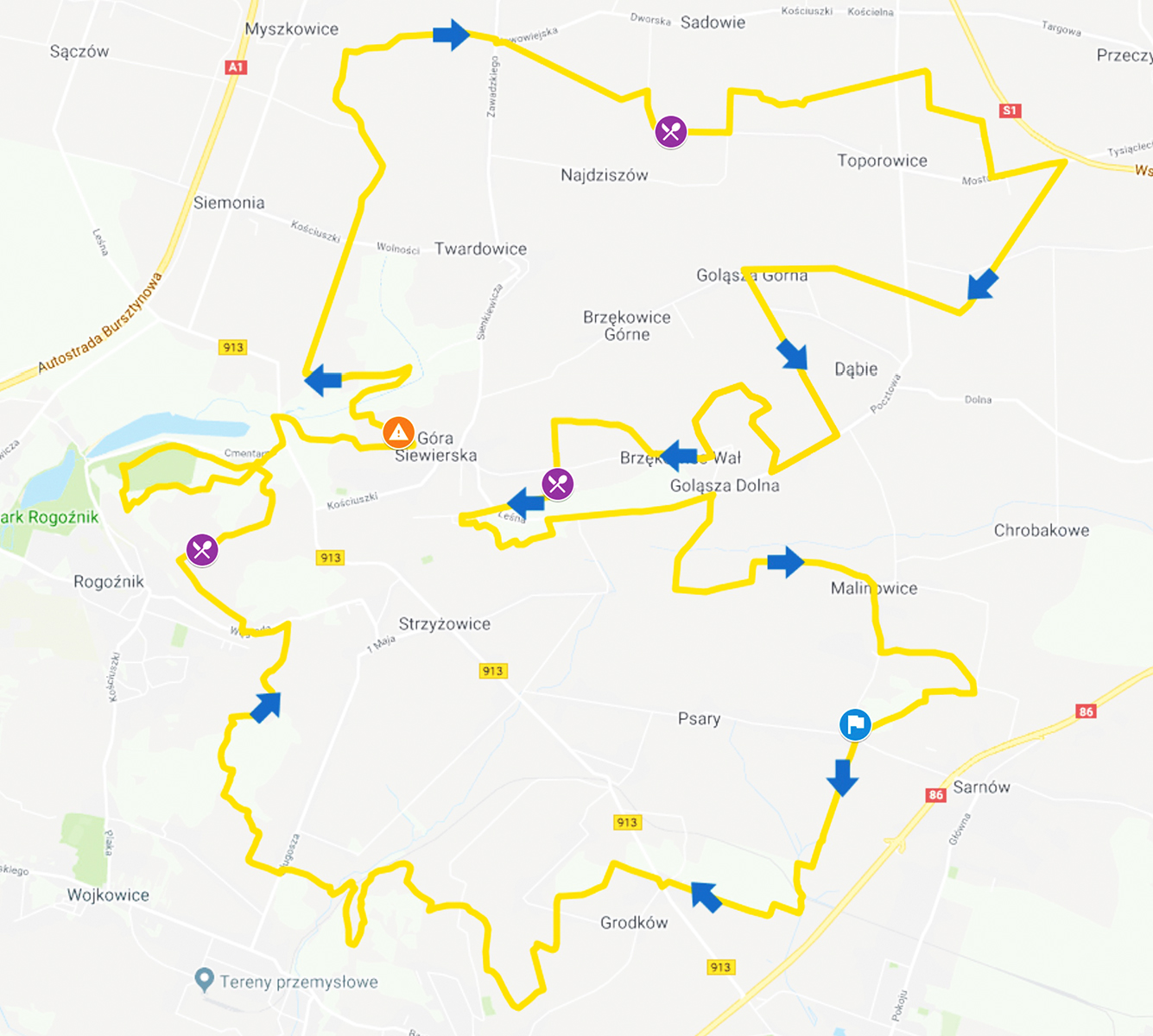 mtb mapa trasa pro