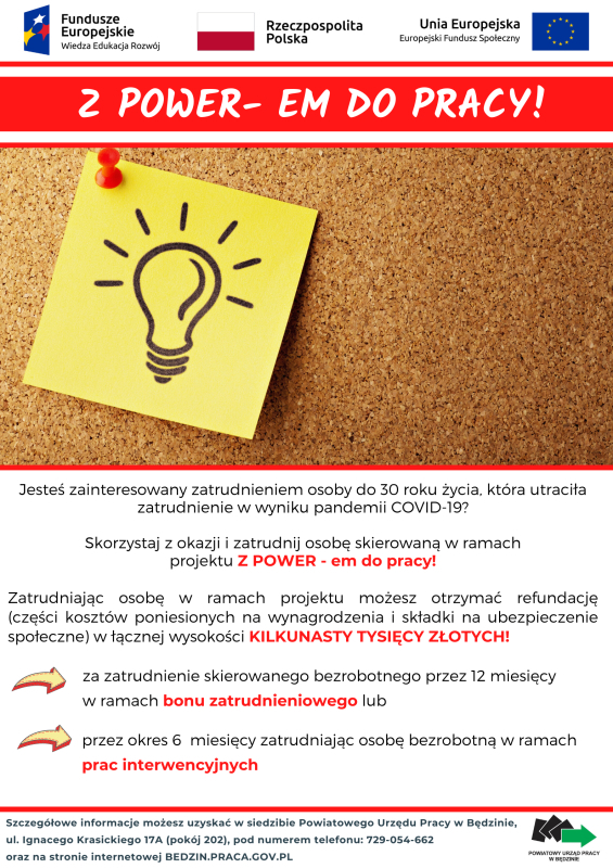 sm sm Plakat Z Power em do pracy
