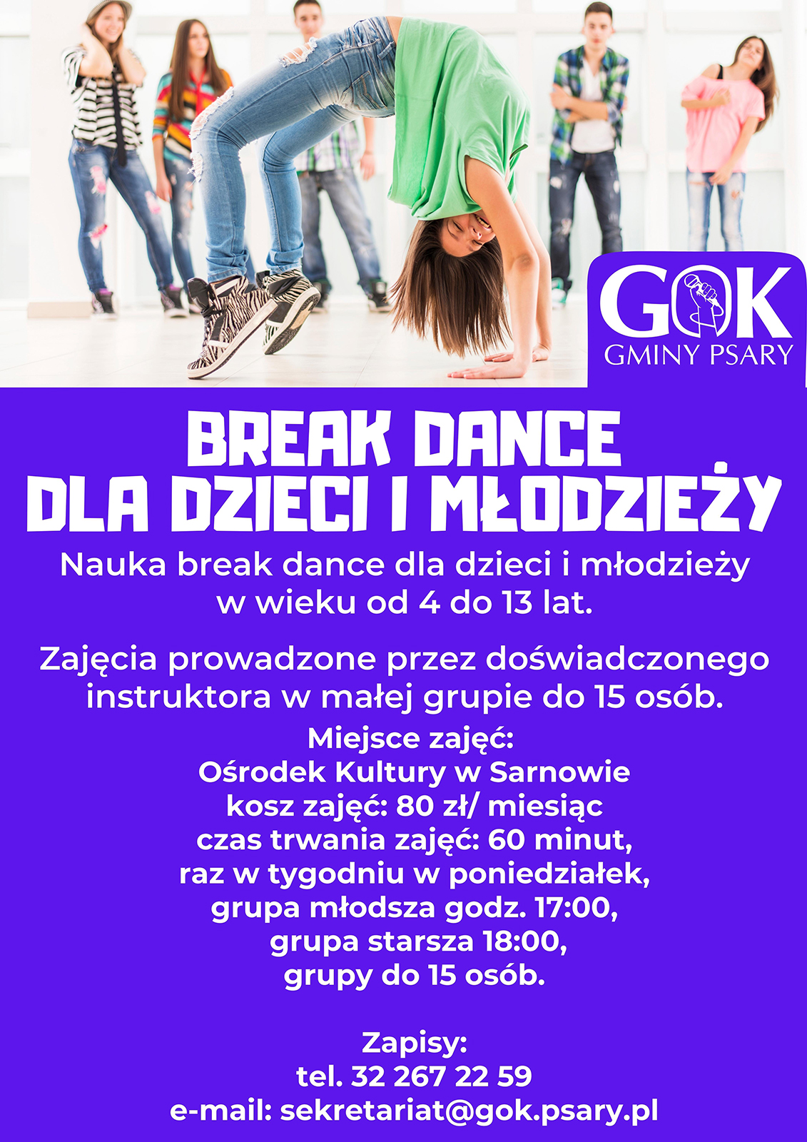 Break dance plakat SM