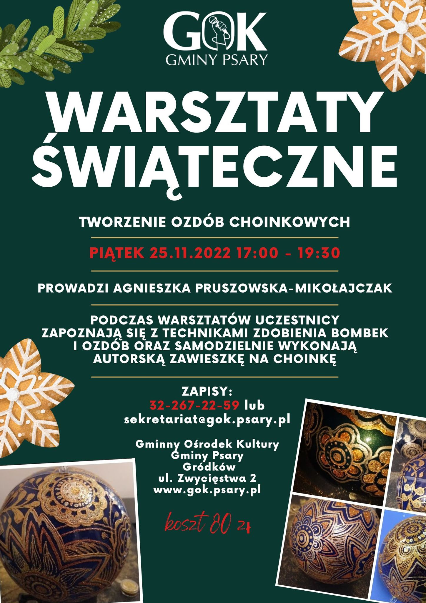 plakat warsztaty