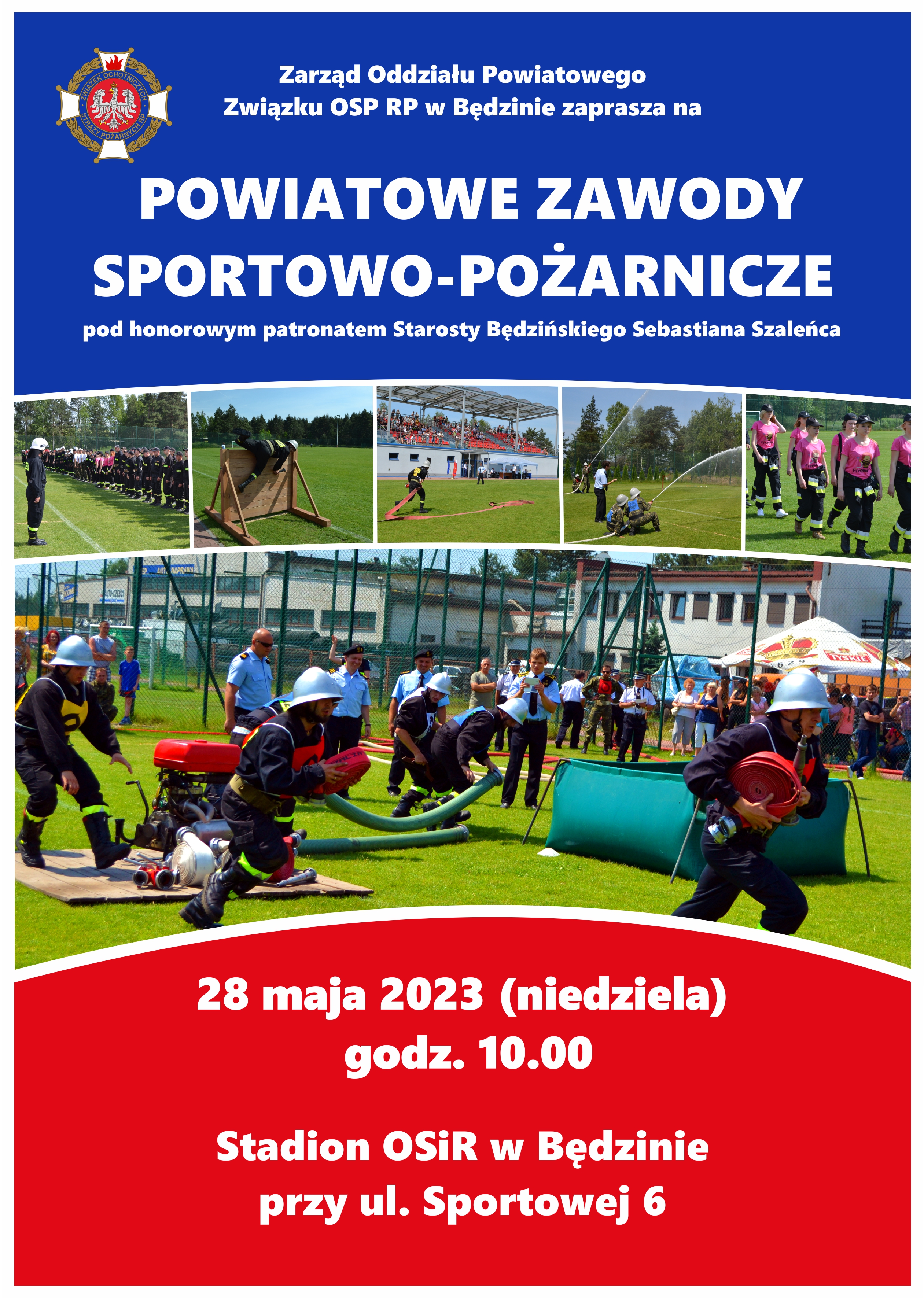 plakat sportowo poarnicze 2023