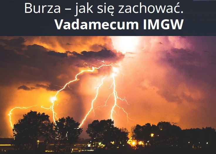 Grafika przedstawia błysk podczas burzy