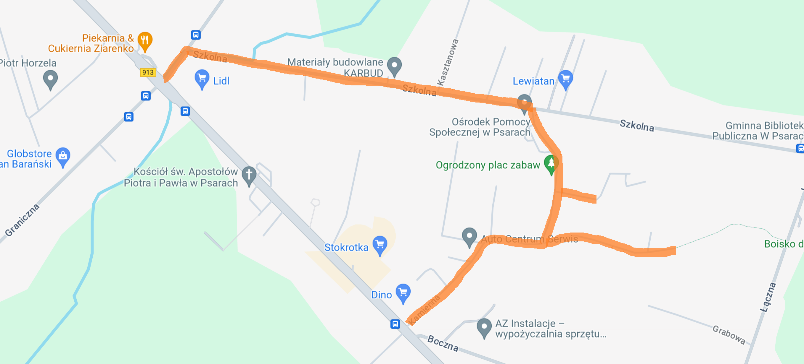 mapka kamienna