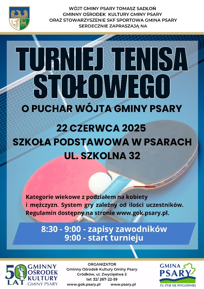 turniej tenisa stolowego 2025