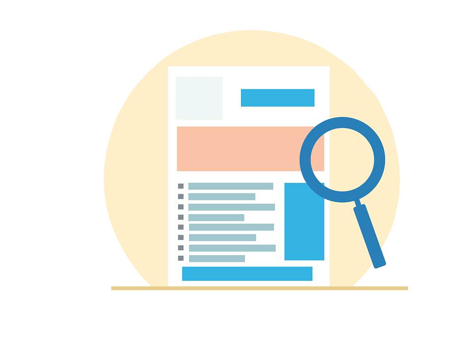 zdjęcie przedstawia lupę i dokument