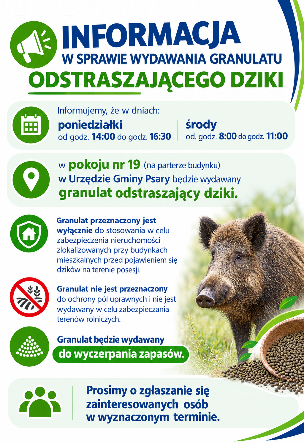 Plakat granulat