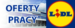 Grafika zawiera logo sklepu LIDL i napis "oferty pracy"